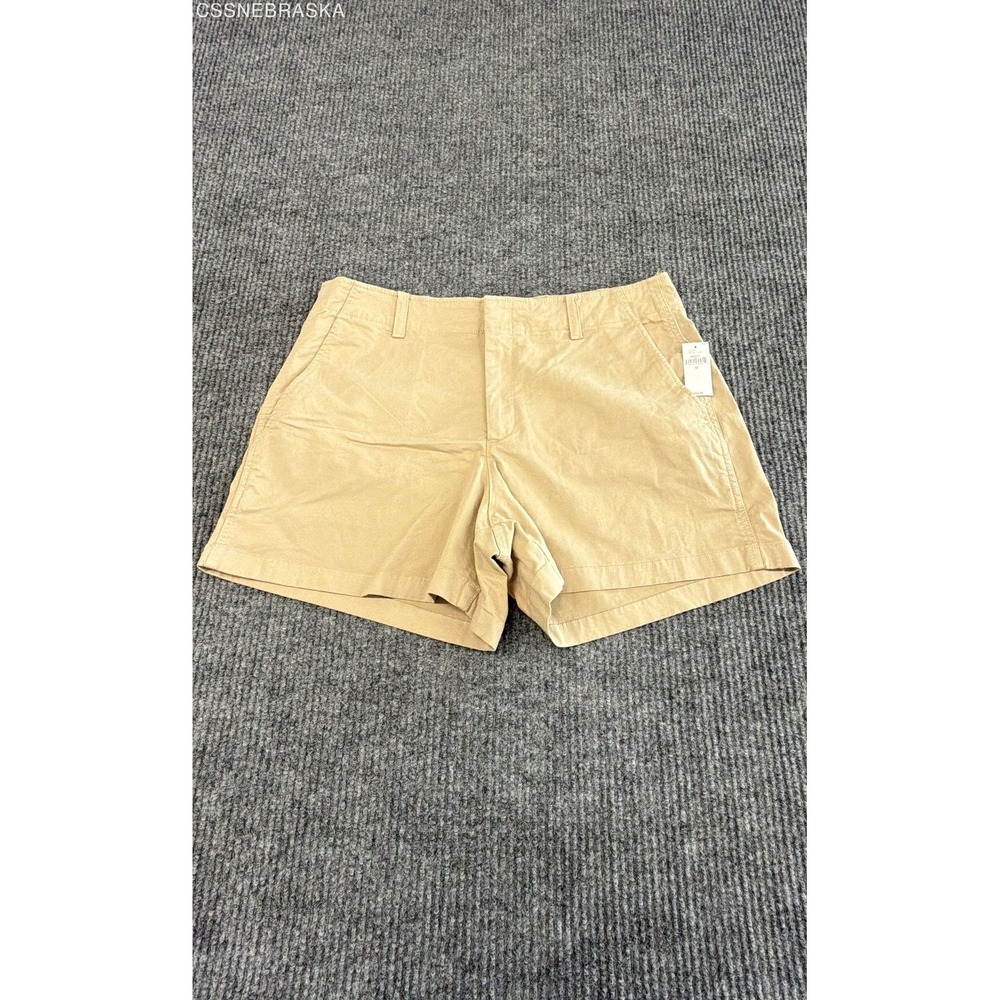 GAP Women's 4" Downtown Khaki Shorts Sand Garment Dyed Sz 12 NWT